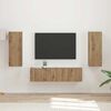 vidaXL Conjunto de mueble de TV 2 pcs Roble artesanal