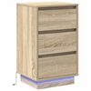 vidaXL Armario de Noche Roble Sonoma 39 x 34,5 x 65 cm