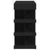 vidaXL Mesa de Bar con estante Roble Negro 100 x 48 x 101,5 cm