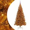 vidaXL &Aacute;rbol de Navidad con 300 LED con soporte Dorado 180 cm PET