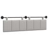 vidaXL Cabecero colgante Gris Nube Tela