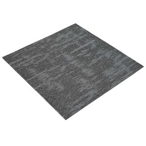 vidaXL Azulejo de alfombra Gris Carb&oacute;n 50 x 50 cm 20 uds. PP y Bet&uacute;n