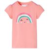 vidaXL Camiseta infantil color coral claro 104
