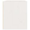 vidaXL Armario de pared madera maciza de pino blanco 45x30x35 cm