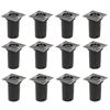 vidaXL Luces de suelo de exterior cuadradas 12 unidades