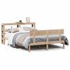 vidaXL Estructura de cama sin colch&oacute;n madera de pino blanco 150x200 cm