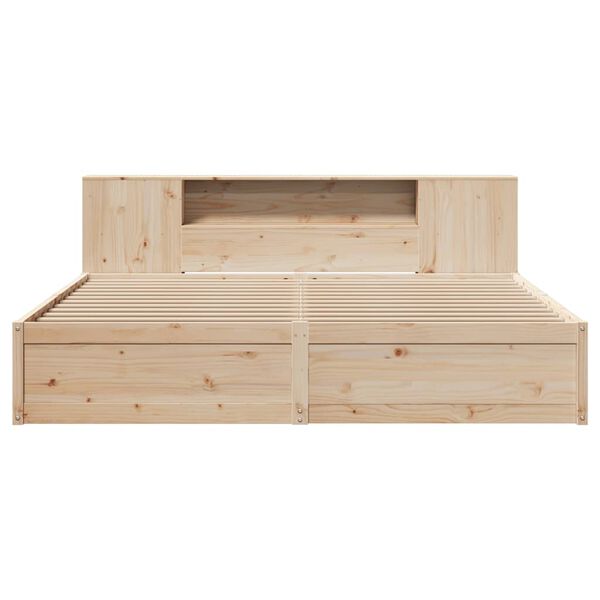 vidaXL Estructura de cama sin colchón madera maciza de pino 180x200 cm