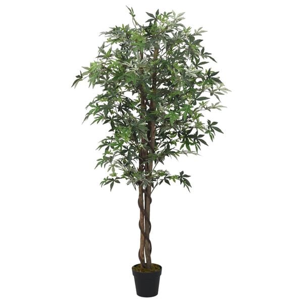 vidaXL Arce artificial con 336 hojas verde 120 cm