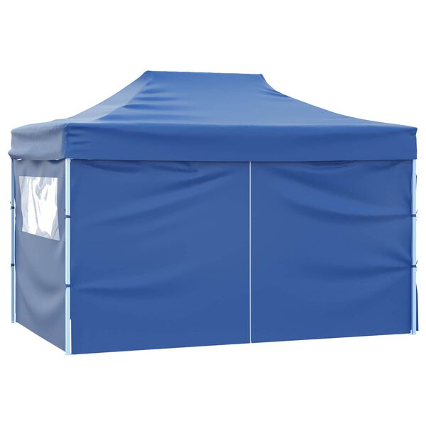 vidaXL Carpa de Fiesta Azul 280 x 410 x 315 cm Tela Oxford