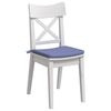 vidaXL Cojines para asiento 4 pcs Azul jeans 40 x 40 x 3 cm tela