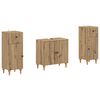 vidaXL Juego de gabinete de ba&ntilde;o de 2 piezas ALKMAAR Roble artisan