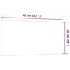 vidaXL Pizarra magn&eacute;tica de pared vidrio templado negro 40x20 cm