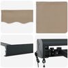 vidaXL Toldo Beige 350 x 250 cm Poli&eacute;ster y Aluminio