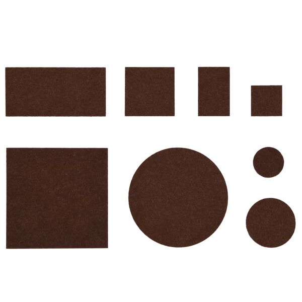 vidaXL Protectores de suelo de fieltro 72 piezas