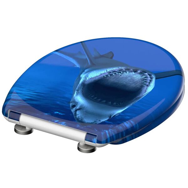 SCH&Uuml;TTE Tapa de WC cierre suave liberaci&oacute;n r&aacute;pida SHARK