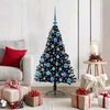 vidaXL &Aacute;rbol de Navidad Artificial Preiluminado Negro 120 cm PVC