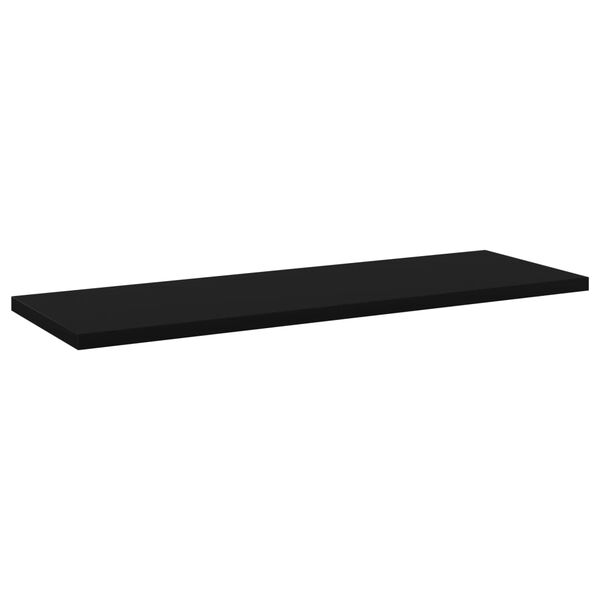 vidaXL Estantes para estanter&iacute;a 8 uds contrachapada negro 60x20x1,5 cm