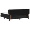 vidaXL Cama tipo Box Spring con colch&oacute;n Negro 180 x 200 cm tela