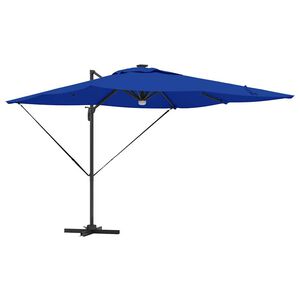 vidaXL Parasol Roma Azul 286 x 285 x 270 cm Aluminio y poliéster