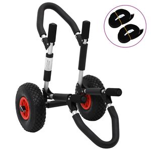 vidaXL Carrito SUP para tabla de surf plegable 45 kg aluminio