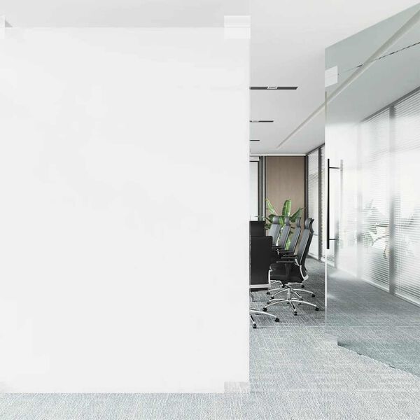 vidaXL L&aacute;minas de ventana esmerilada 5 uds PVC blanco