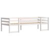 vidaXL Estructura de cama para ni&ntilde;os madera de pino blanco 80x200 cm