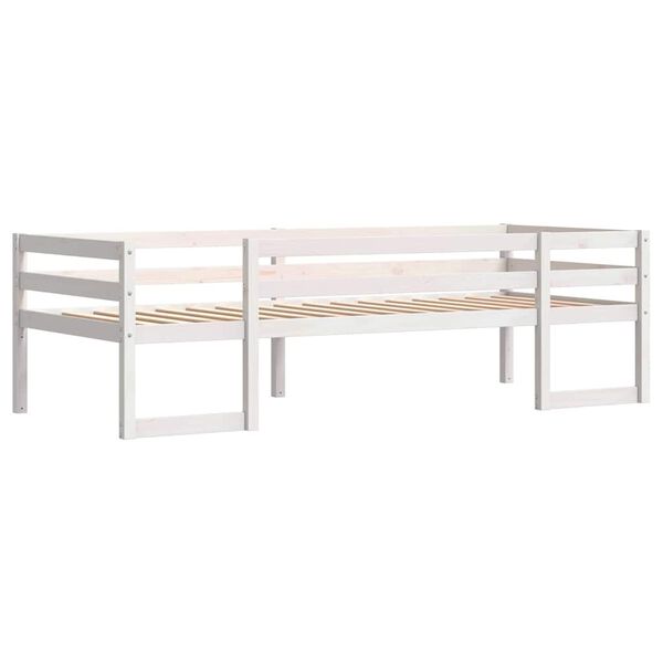 vidaXL Estructura de cama para ni&ntilde;os madera de pino blanco 80x200 cm