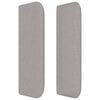 vidaXL Cabecero de tela gris claro 83x16x78/88 cm