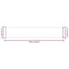 vidaXL Toldo lateral retr&aacute;ctil de jard&iacute;n rojo 117x600 cm