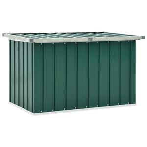vidaXL Caja de almacenamiento para jard&iacute;n verde 109x67x65 cm