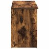 vidaXL Banco zapatero madera de ingeniería roble ahumado 102x30,5x45cm