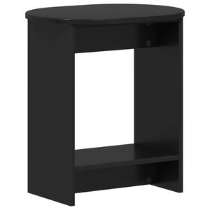 vidaXL Mesa lateral Negro 50 x 39,5 x 55 cm Madera de ingenier&iacute;a