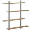 vidaXL Estante de pared Roble artisan 100 x 13,5 x 101 cm