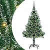 vidaXL &Aacute;rbol de Navidad Artificial Nevado con Luz LED Verde y 120 cm