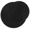 vidaXL Alfombra de pelo corto suave lavable HUARTE negro &Oslash; 100 cm