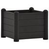 vidaXL Arriate de jard&iacute;n PP gris antracita 43x43x35 cm