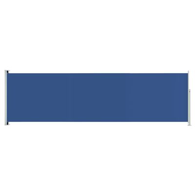 vidaXL Toldo lateral retráctil de jardín azul 180x600 cm