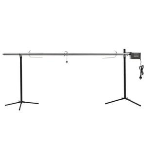 vidaXL Barbacoa grill autom&aacute;tica motor acero inoxidable 207x45x81 cm
