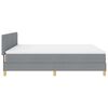vidaXL Cama tipo Box Spring con colch&oacute;n Gris Claro 180 x 200 cm tela