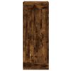 vidaXL Aparador de madera contrachapada roble ahumado 34,5x34x180 cm