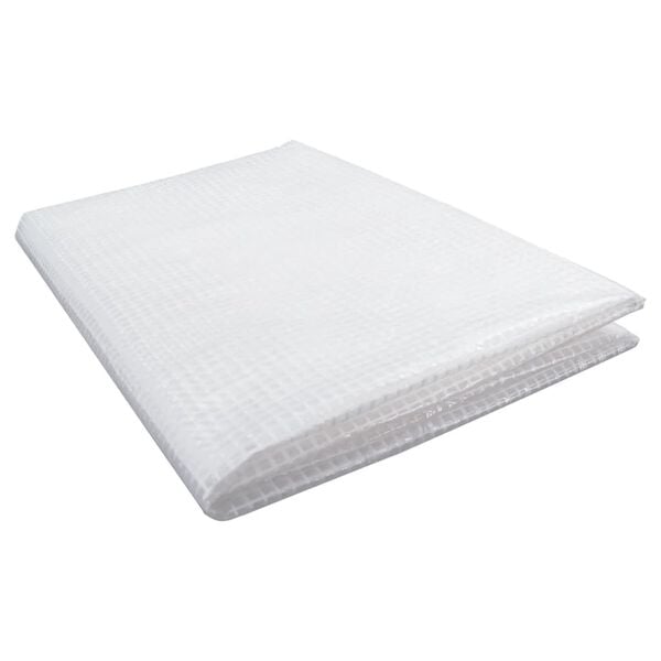 vidaXL Lona de gasa de vuelta blanco 140 g/m² 3x6 m