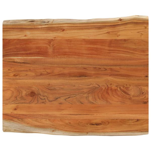 vidaXL Tablero de mesa rectangular borde natural acacia 110x80x3,8 cm