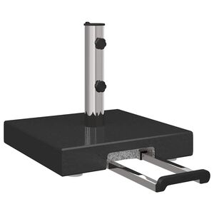 vidaXL Base para sombrilla Negro 41 x 41 x 37 cm granito