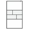 vidaXL Pared de Ducha Walk-in Negro 80 x 195 x 0.5 cm