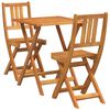 vidaXL Conjunto bistro 3 uds. Aceite Natural Madera de Acacia S&oacute;lida