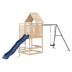 vidaXL Parque infantil de exterior madera maciza de pino