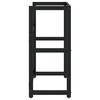 vidaXL Estructura de lavabo de hierro negro 59x38x83 cm
