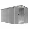vidaXL Caseta de jard&iacute;n gris claro 191x385x198 cm acero galvanizado