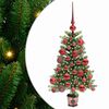 vidaXL &Aacute;rbol de Navidad con 150 LED con soporte Verde 65 cm PE