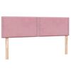 vidaXL Cama box spring con colch&oacute;n terciopelo rosa 160x210 cm